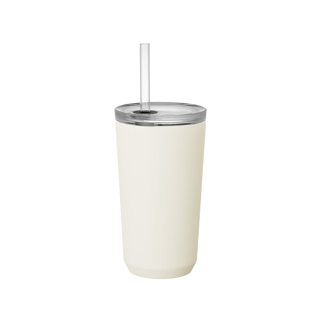 Kinto TO GO TUMBLER 480ml with straw white 0