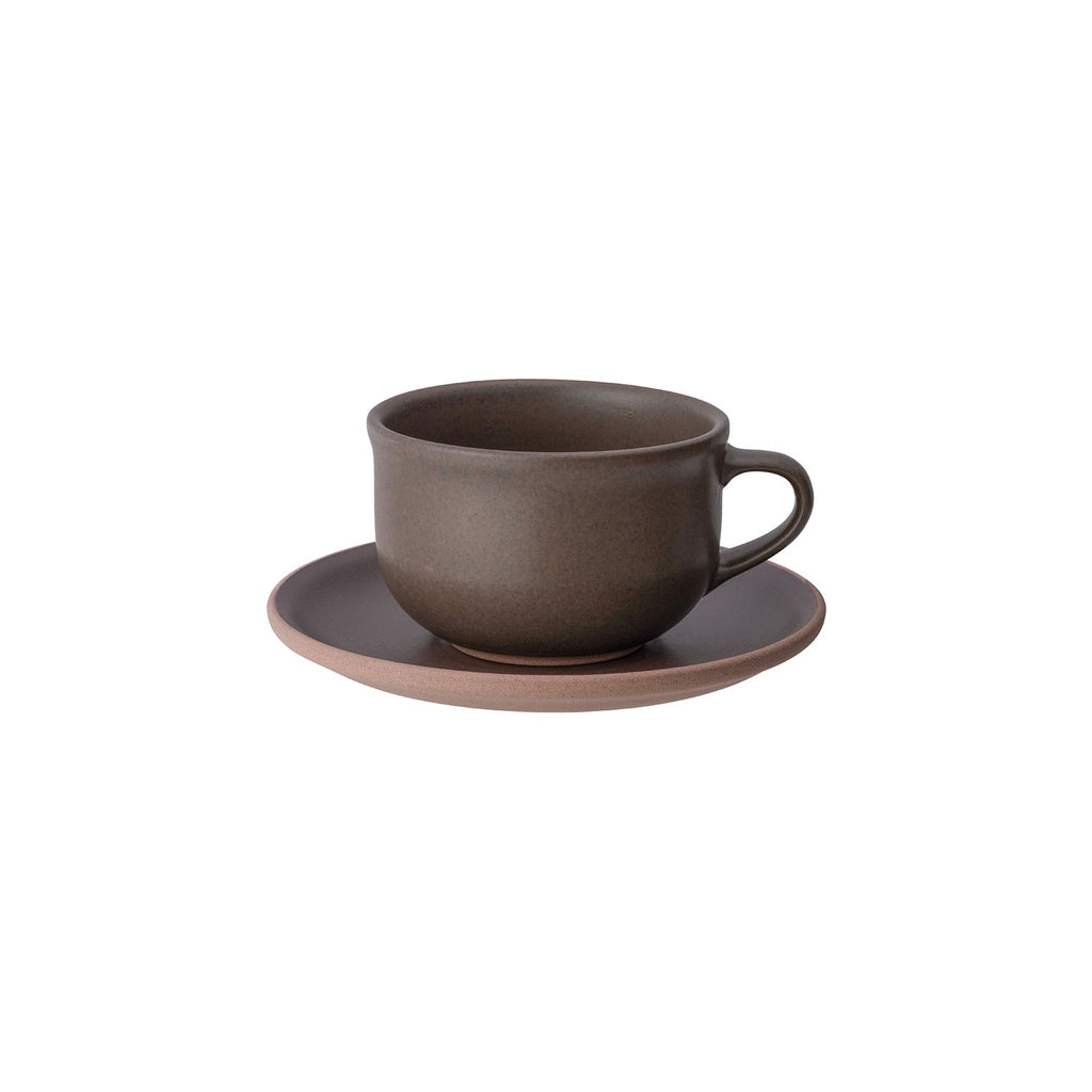 Kinto MUI cup & saucer 300ml brown 0