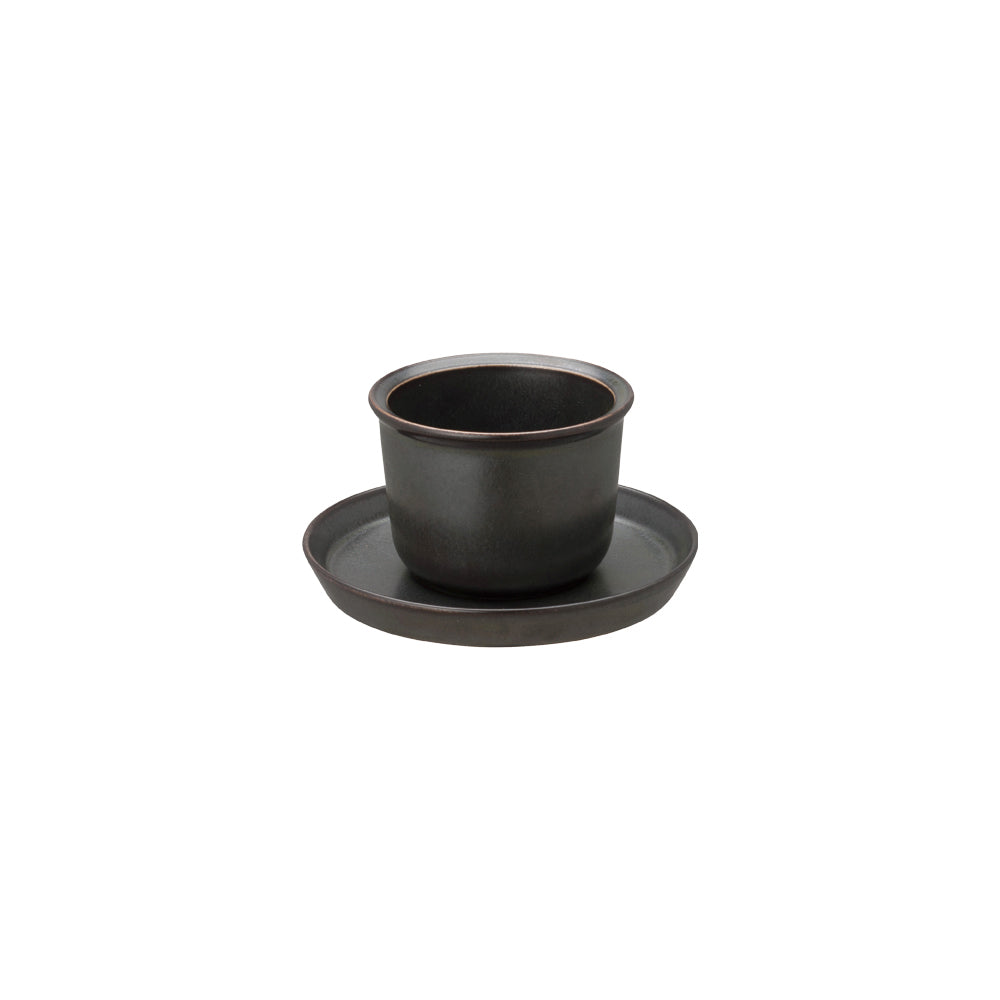 Kinto LT cup & saucer 160ml black 0