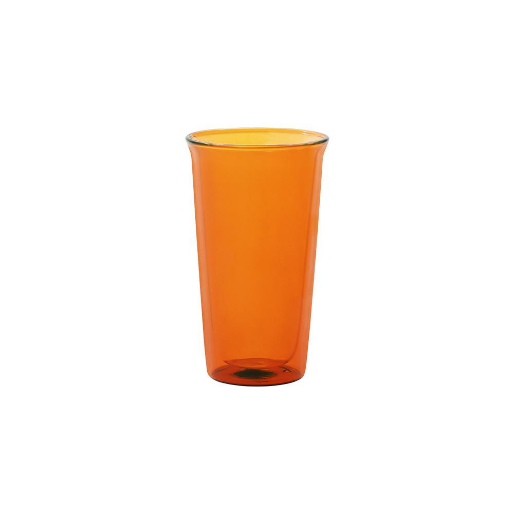 Kinto CAST AMBER double wall glass 340ml amber 0