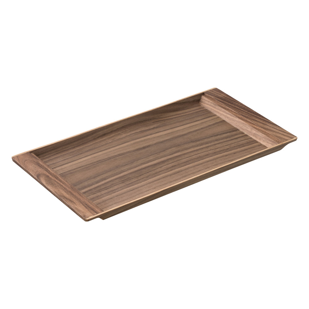 Kinto SEPIA nonslip tray 420×210mm walnut 0