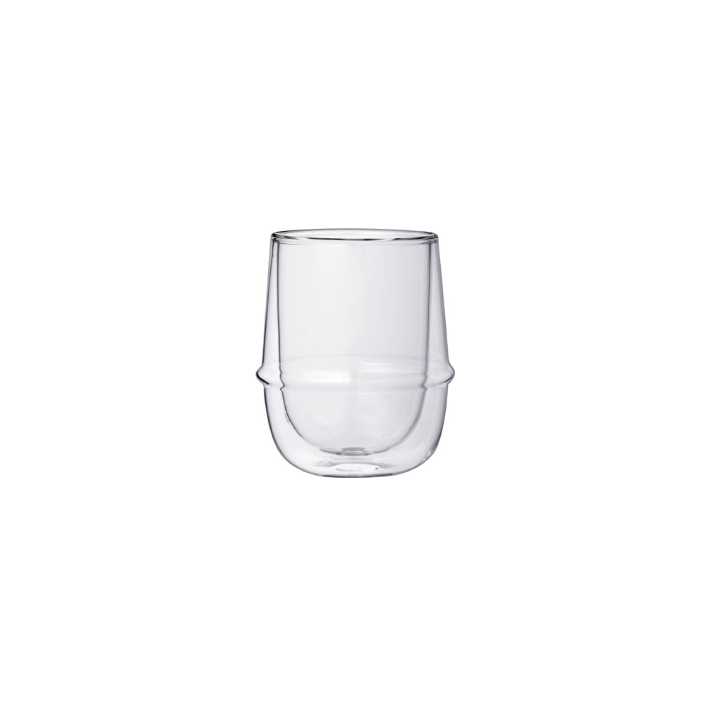 KINTO KRONOS DOUBLE WALL COFFEE CUP 250ML CLEAR 1