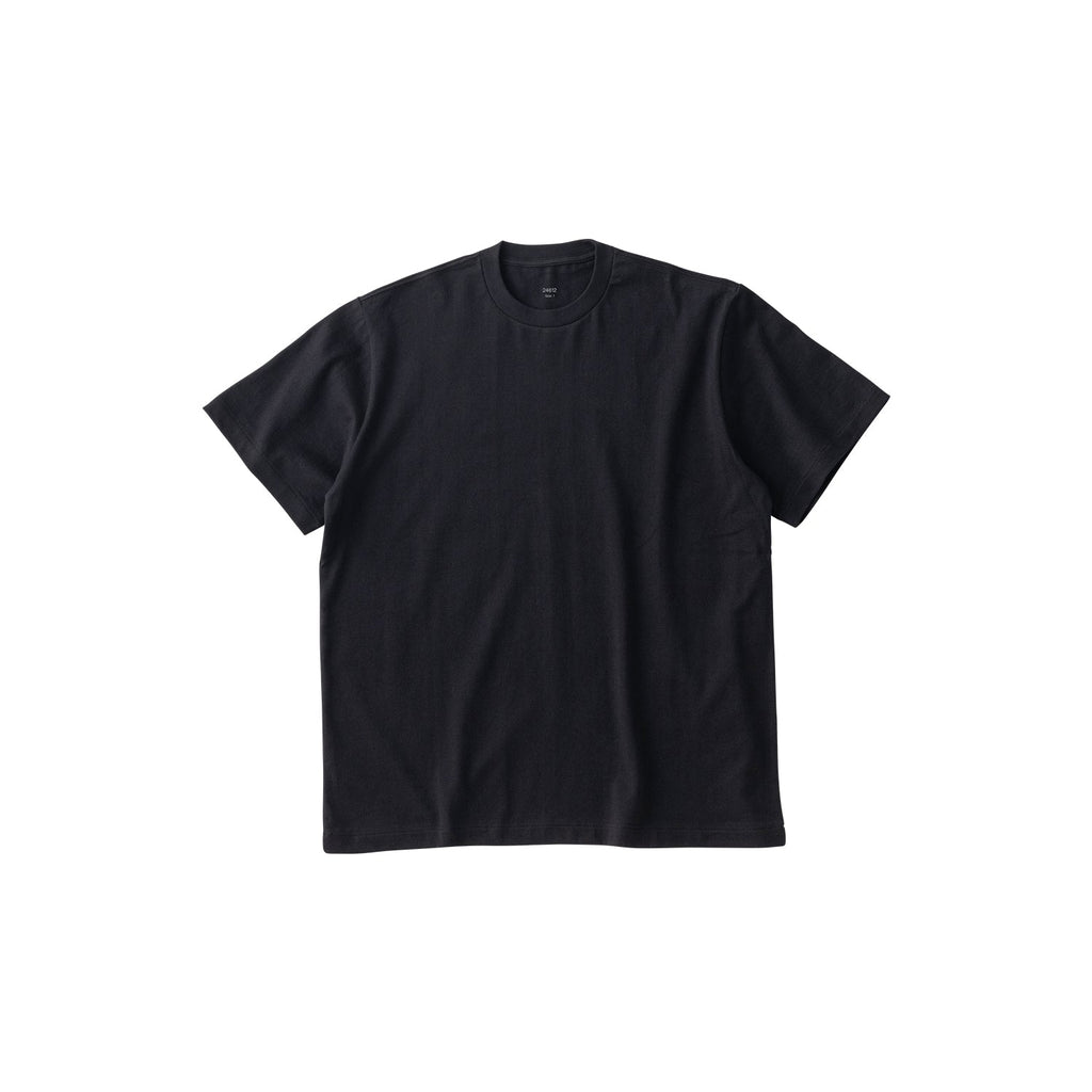 Kinto FUTO loopwheel knit short sleeve t-shirt S black 0