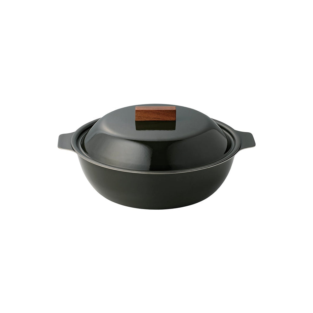 Kinto KAKOMI IH enamel pot 1L charcoal 0