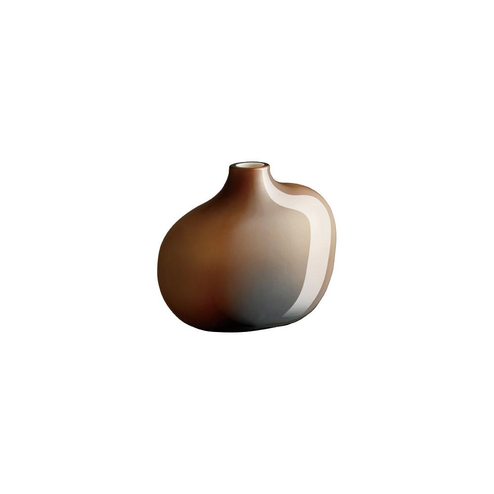 Kinto SACCO vase glass 01 brown 0