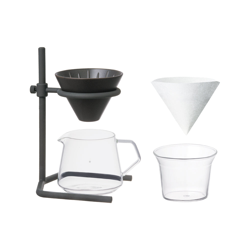 Kinto SCS-S04 brewer stand set 2cups black-no-color 0