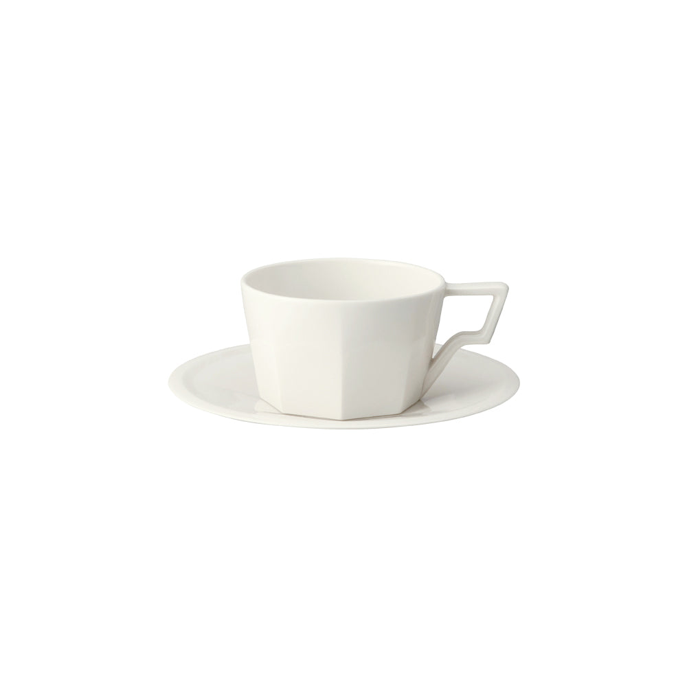 Kinto OCT cup & saucer 220ml white 0