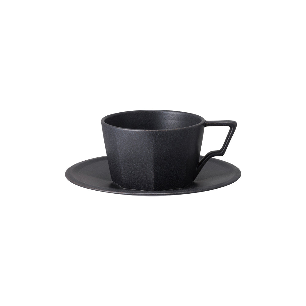 Kinto OCT cup & saucer 300ml black 0