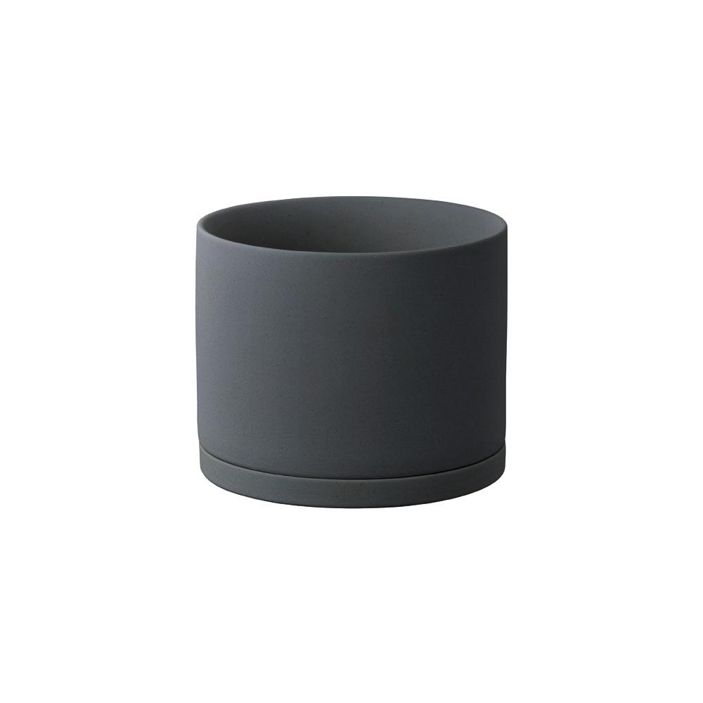 Kinto PLANT POT 191_ 135mm dark gray 0