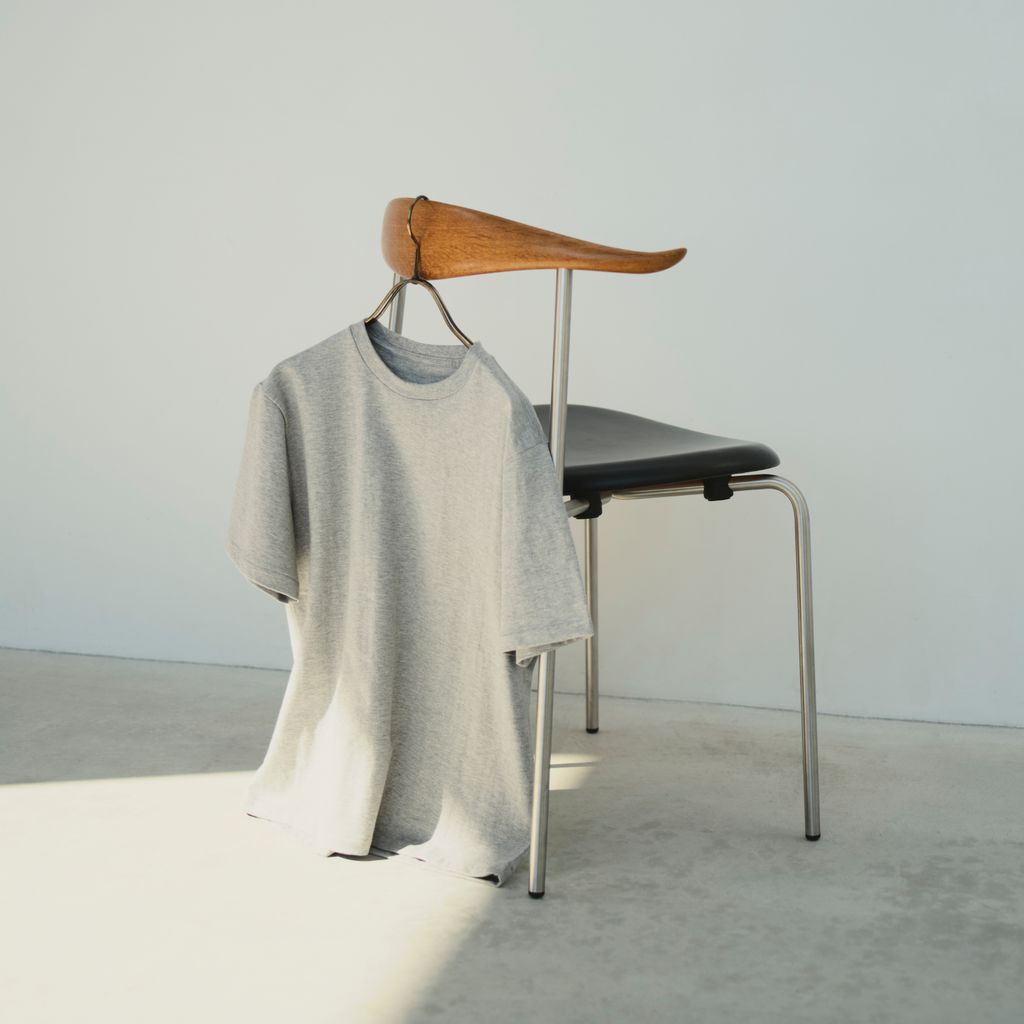 Kinto FUTO loopwheel knit short sleeve t-shirt S white 4