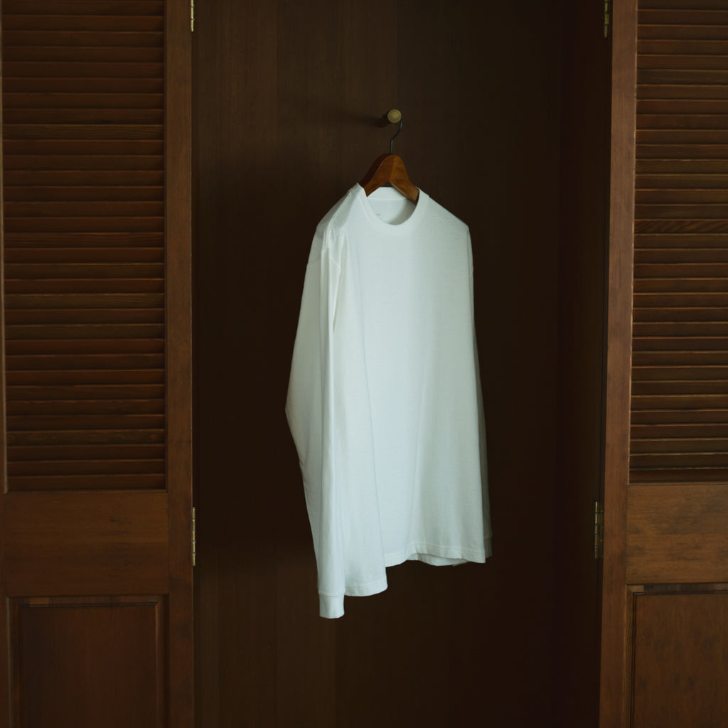 Kinto FUTO loopwheel knit long sleeve top S black 5