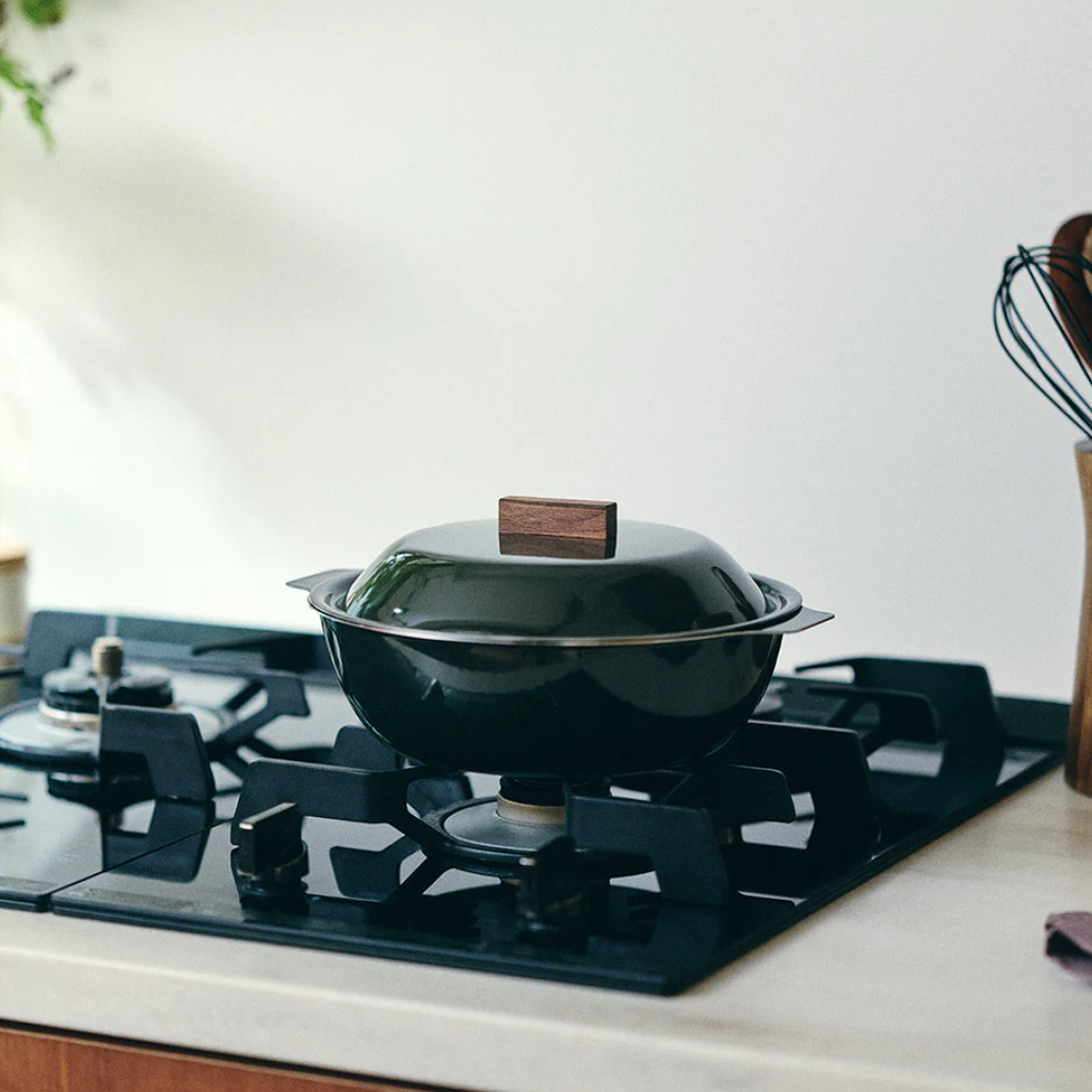 Kinto KAKOMI IH enamel pot 1L charcoal 2