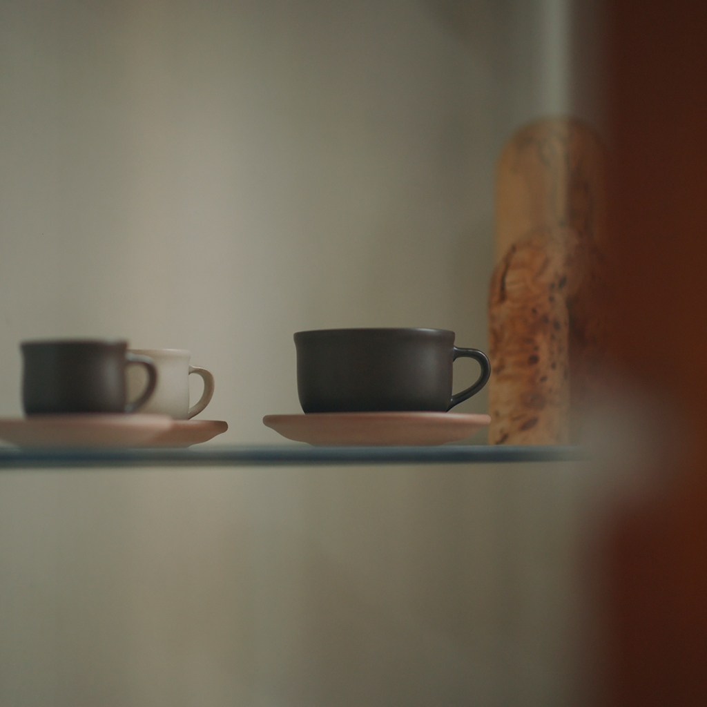 Kinto MUI cup & saucer 300ml sand beige 5