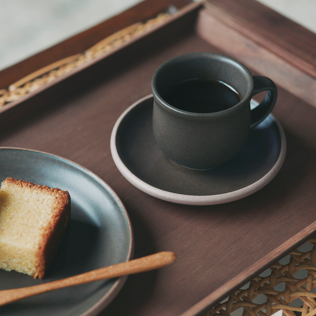 KINTO MUI CUP & SAUCER 90ML BROWN