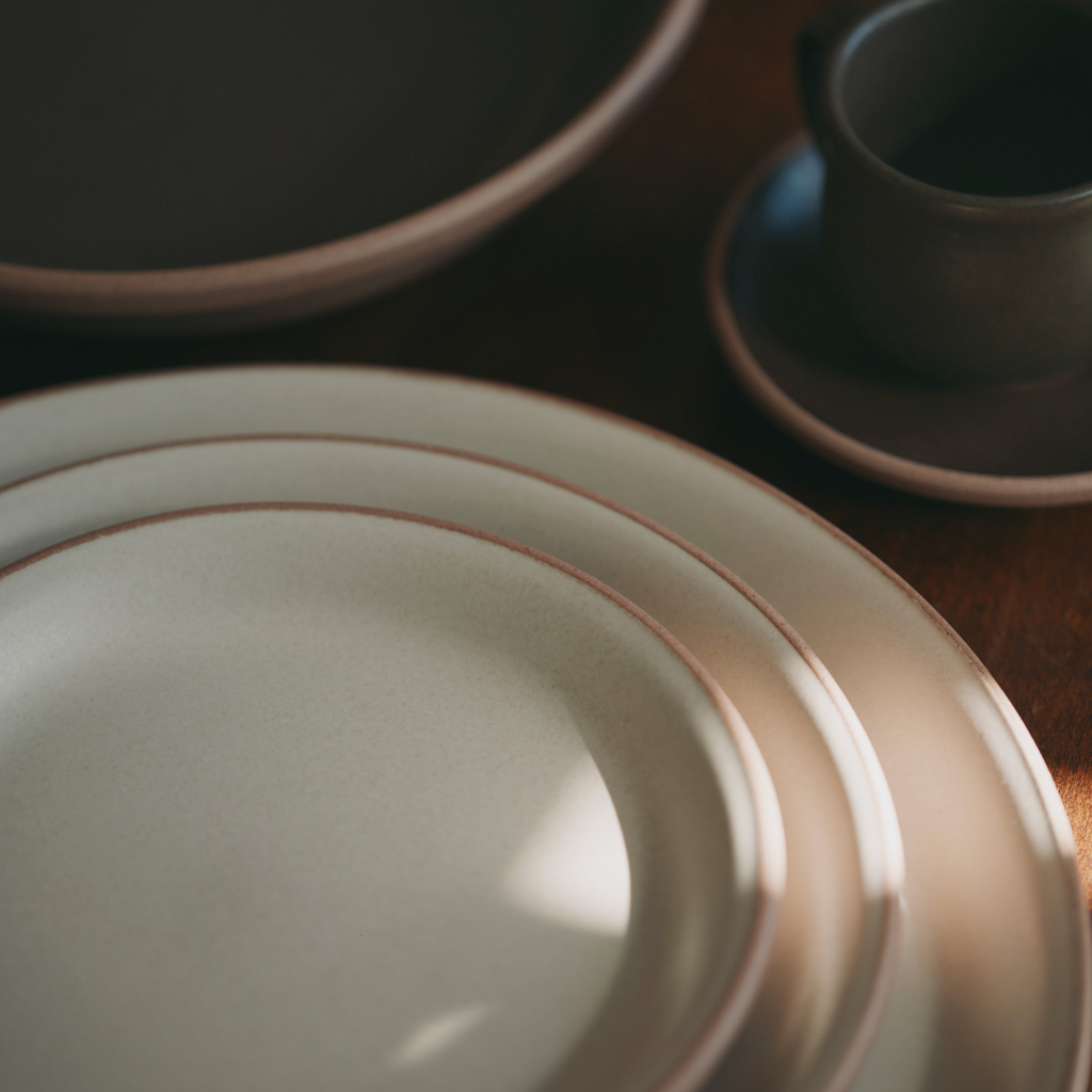 Kinto MUI plate 160mm sand beige 4