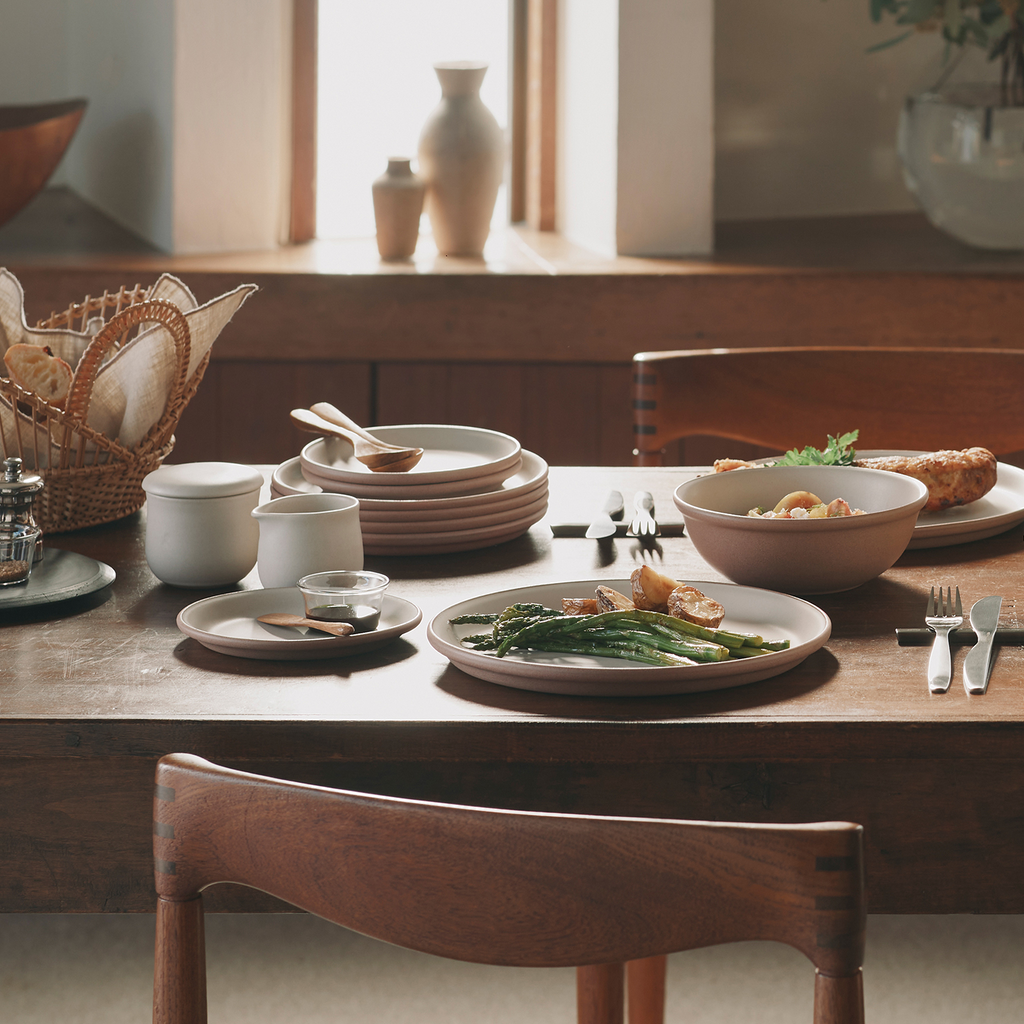 Kinto MUI plate 200mm sand beige 4