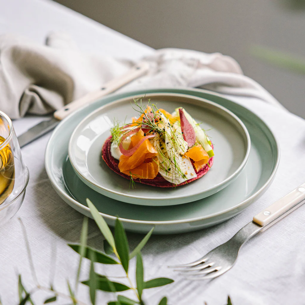 KINTO RIM PLATE 160MM EARTH GRAY