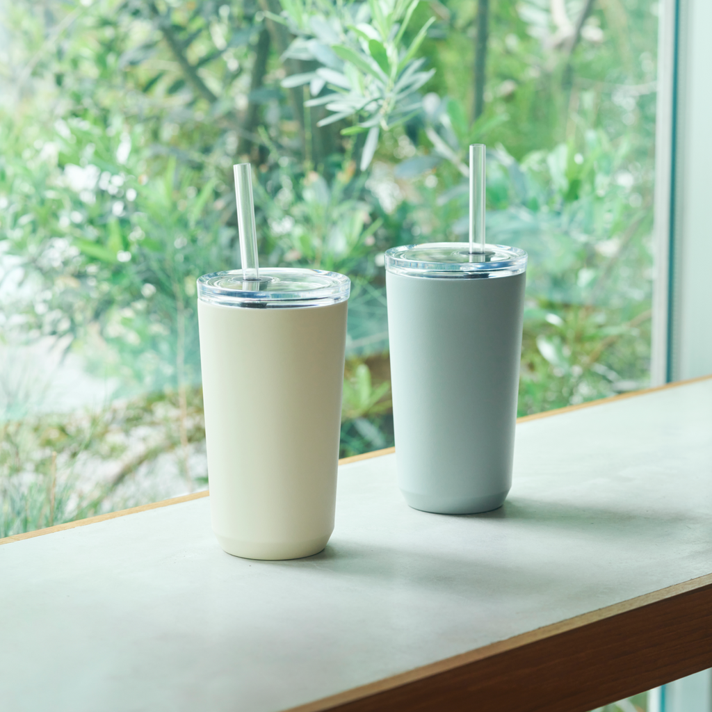 KINTO TO GO TUMBLER 480ML WITH STRAW WHITE