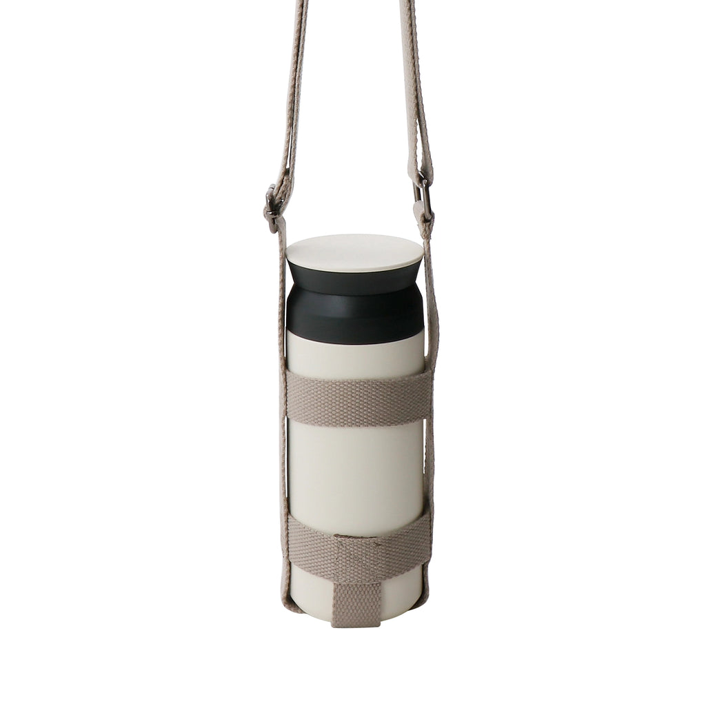 KINTO TRAVEL TUMBLER 500ML + TUMBLER STRAP 75MM WHITE