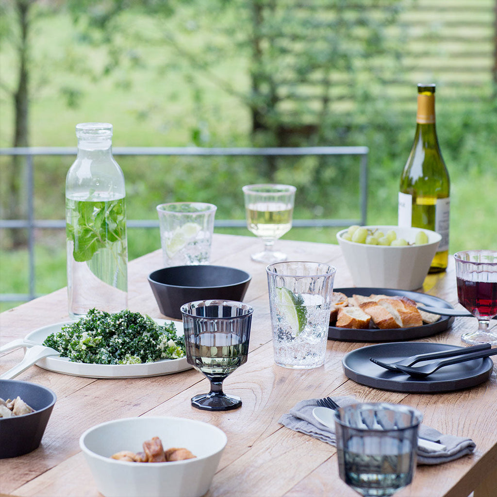 Kinto ALFRESCO wine glass 250ml smoke 4