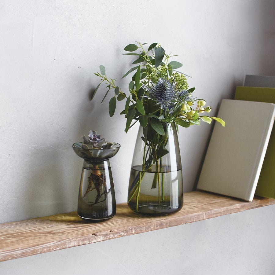 KINTO AQUA CULTURE VASE 120MM GRAY