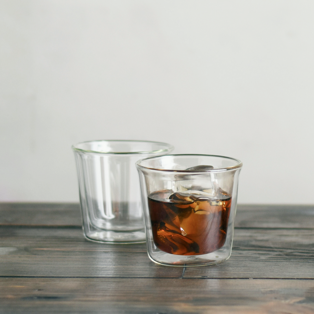 Kinto CAST double wall cocktail glass 290ml clear 4