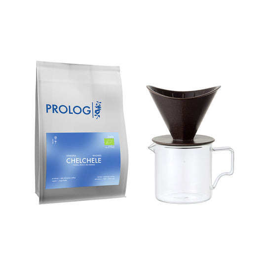 KINTO x Prolog Coffee Gift Set: OCT Brewer and Jug + Chelchele Beans