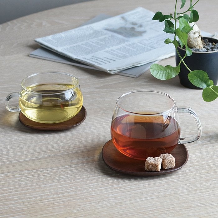 KINTO UNITEA COASTER 115×115MM WALNUT