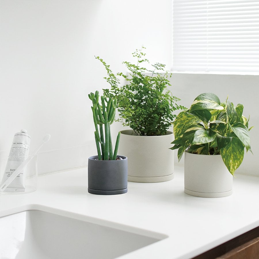 KINTO PLANT POT 191_ 135MM EARTH GRAY