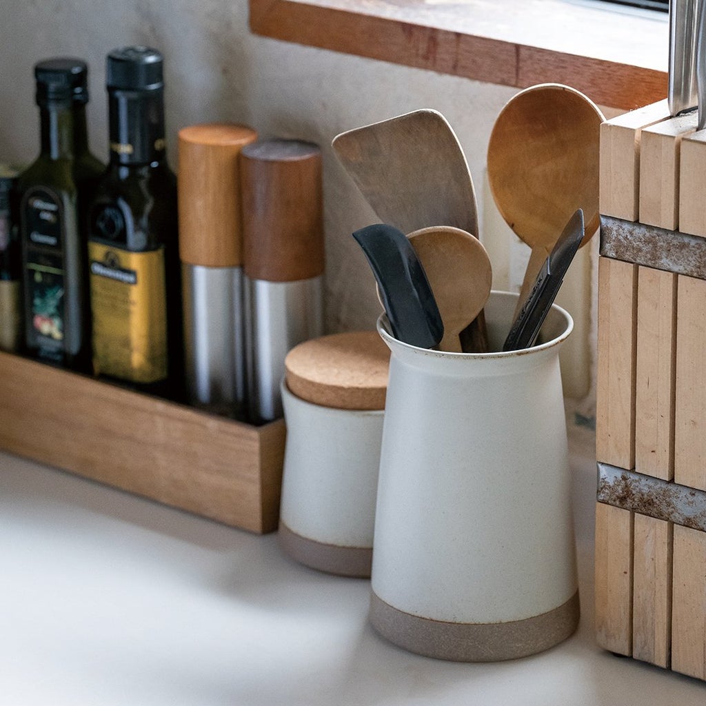 Kinto CLK-211 utensil holder 75mm white 3