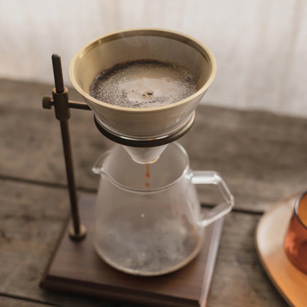 Kinto SCS-S02 brewer stand set 4cups brown 3