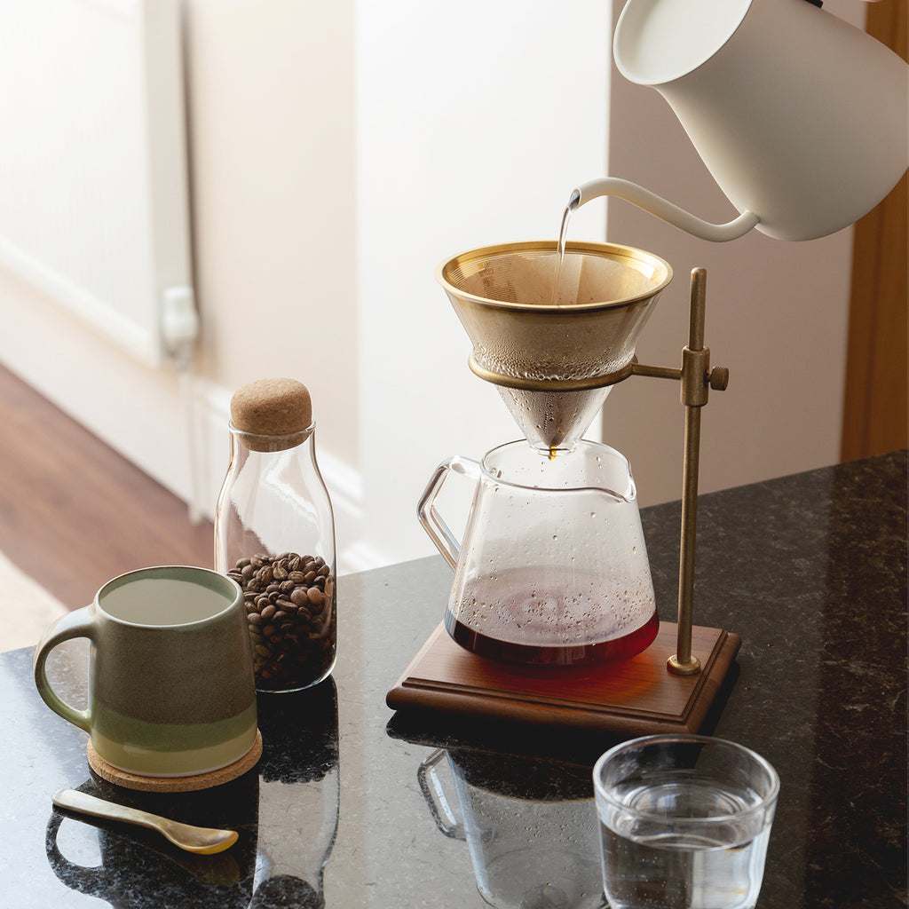 Kinto SCS-S02 brewer stand set 4cups brown 2