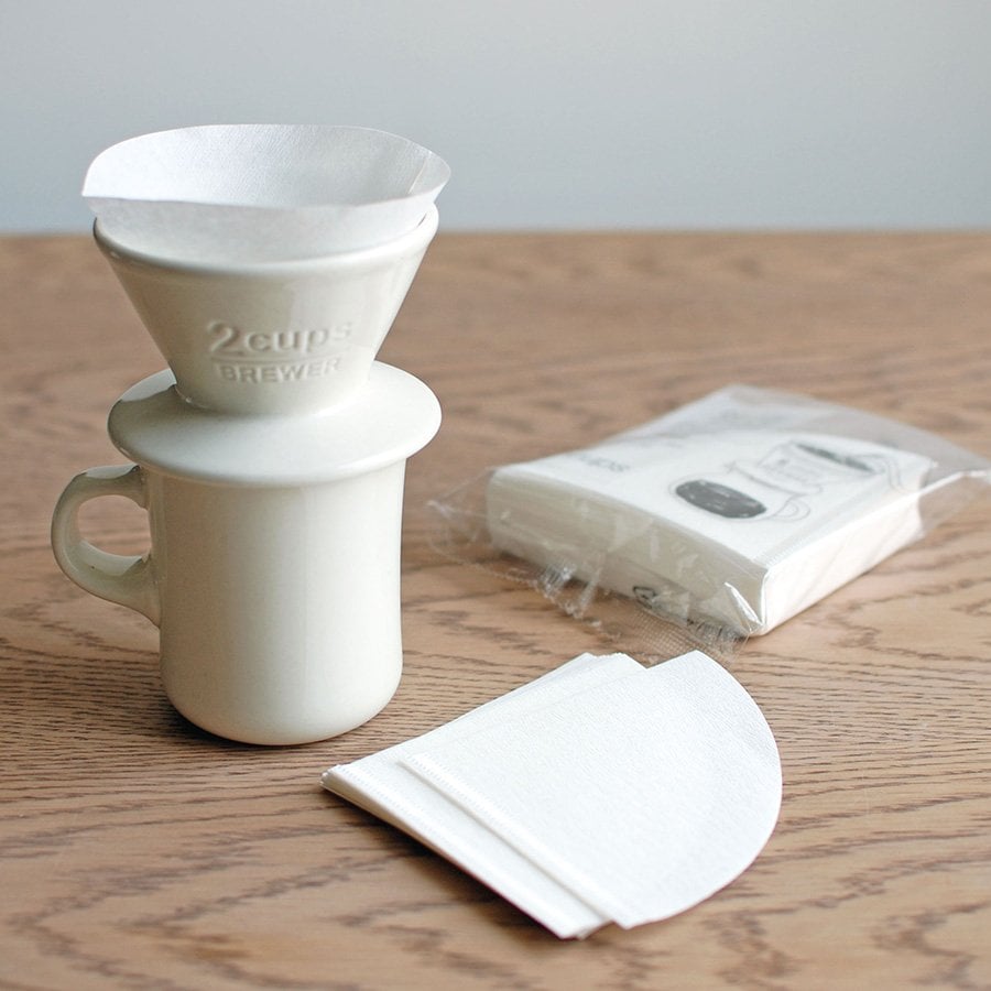 KINTO SCS COTTON PAPER FILTER 4CUPS WHITE