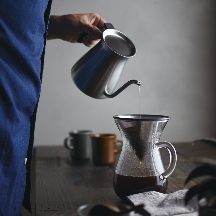 KINTO SCS COFFEE CARAFE SET 4CUPS STAINLESS STEEL