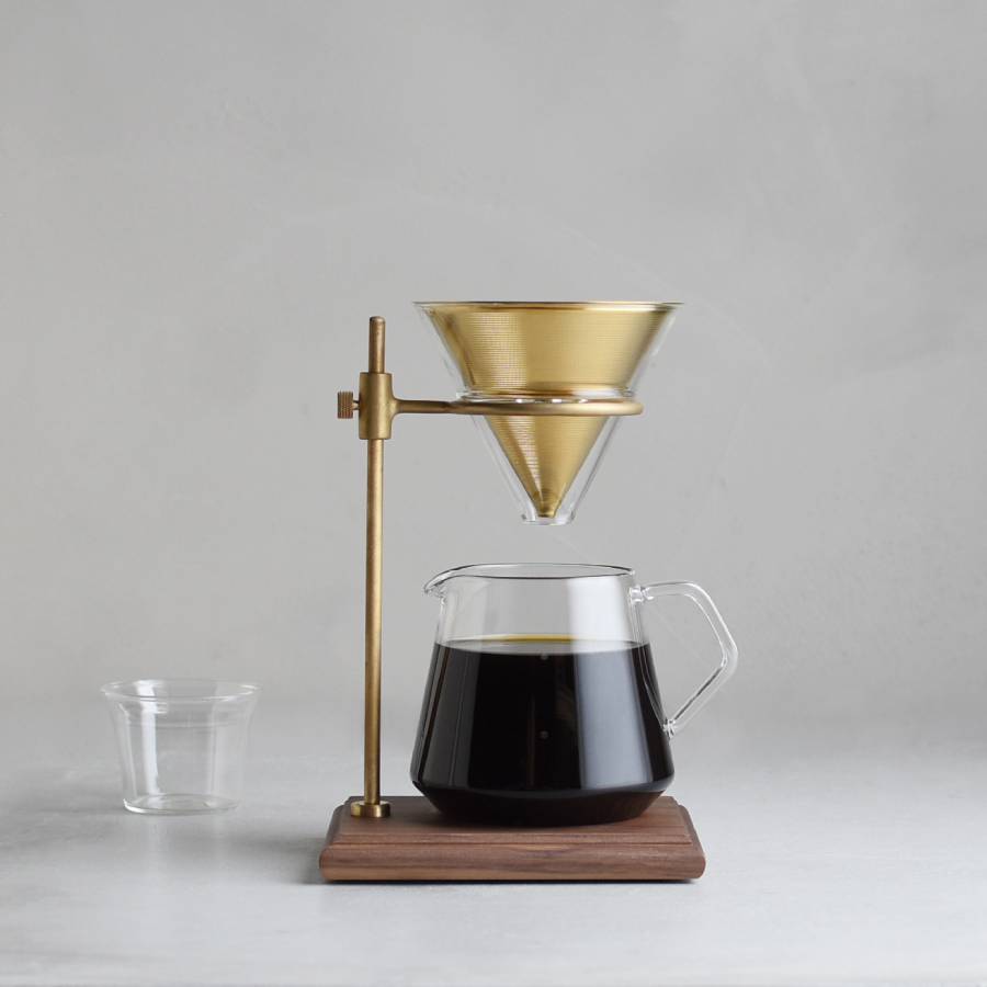 KINTO SCS-S02 BREWER STAND SET 4CUPS BROWN