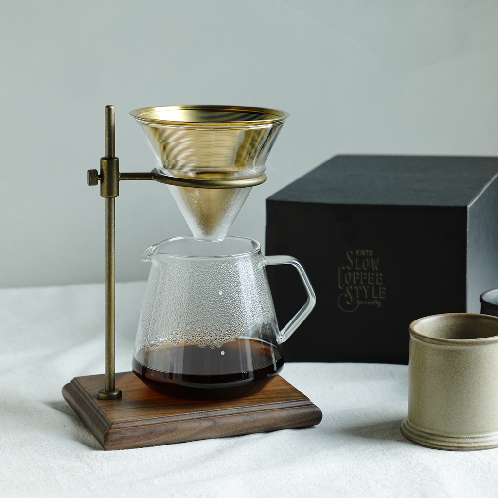 KINTO SCS-S02 BREWER STAND SET 4CUPS BROWN