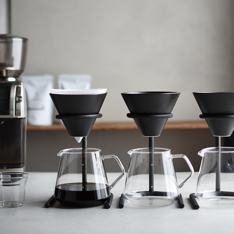 Kinto SCS-S04 brewer stand set 4cups black-no-color 3