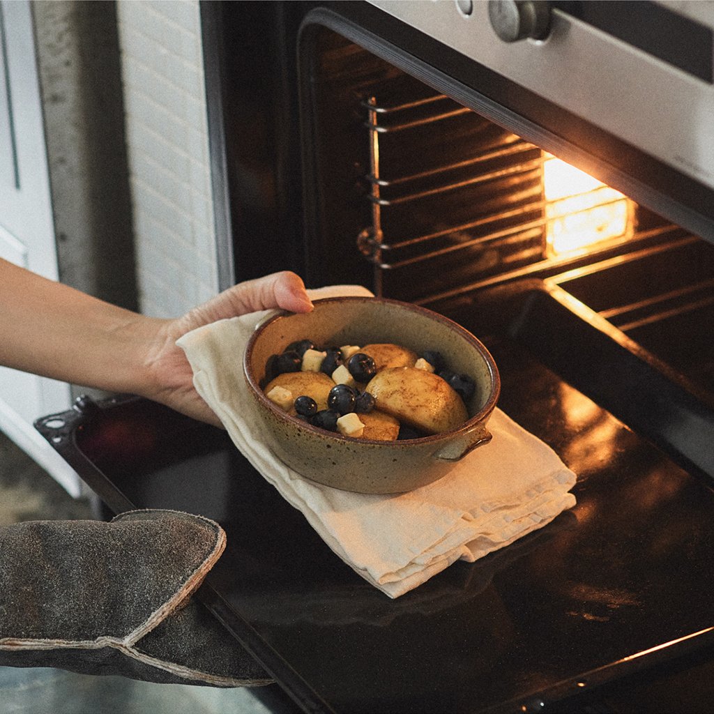 Kinto TERRA grill dish 145mm black 3