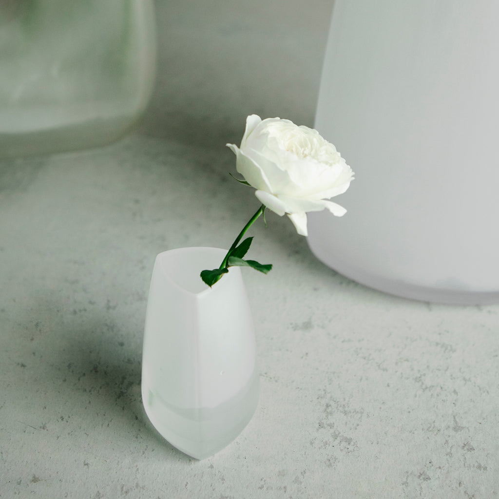 KINTO TRE VASE 65X100MM WHITE