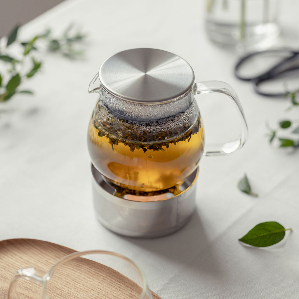 KINTO UNITEA ONE TOUCH TEAPOT 460ML + TEA WARMER DEFAULT TITLE