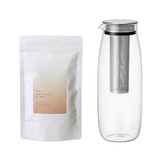 Cold Brew Tea Bundle: UNITEA Carafe + io いほ Hojicha Tea