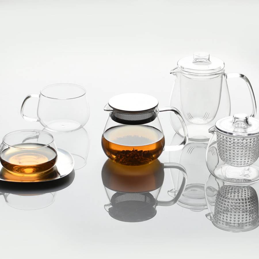 Kinto UNITEA cup & saucer 350ml stainless steel gray-no-color 2