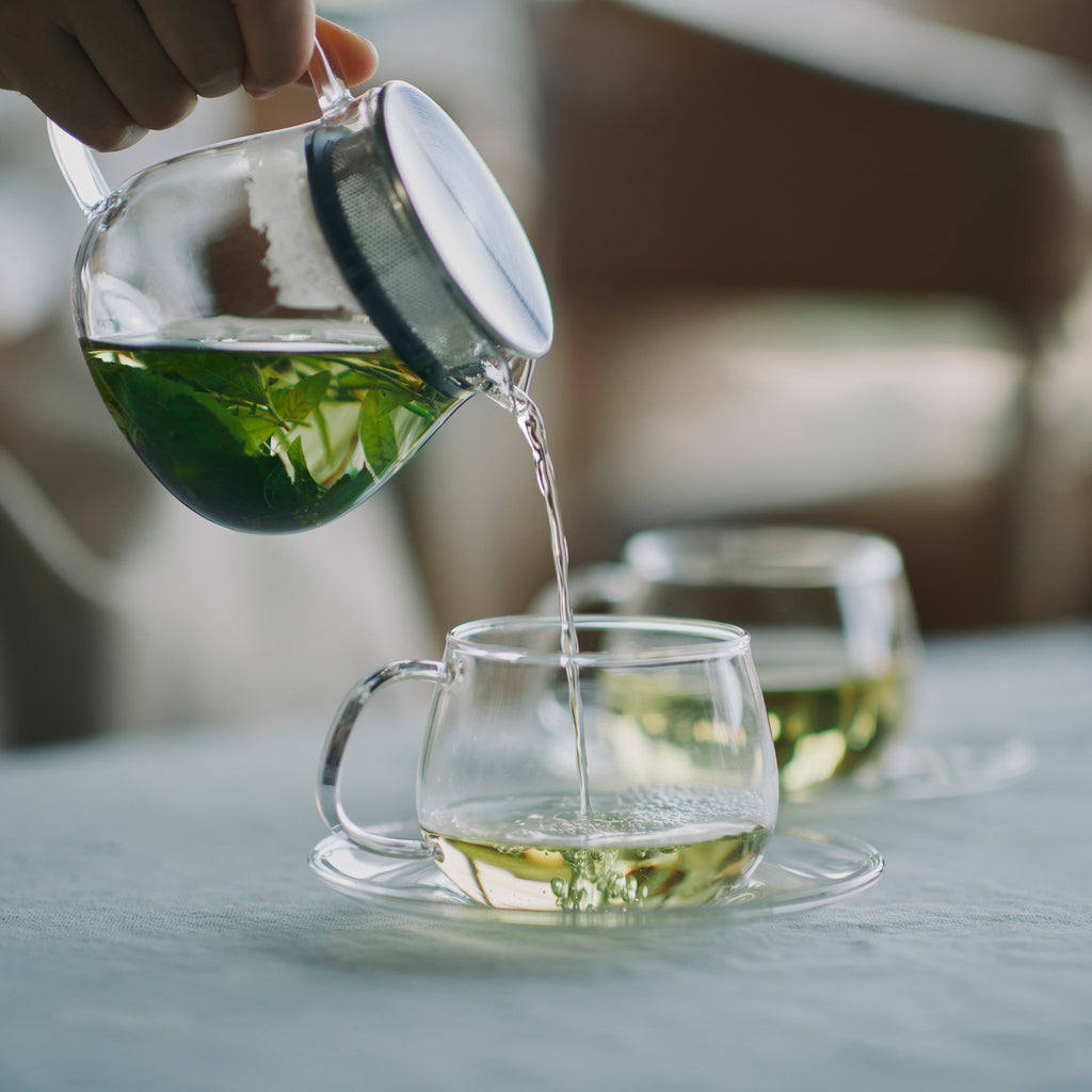 Kinto UNITEA one touch teapot 460ml clear 3