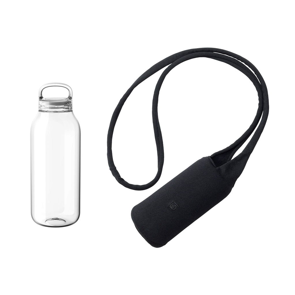 Kinto WATER BOTTLE 500ml + FUTO bottle sling bag black 0