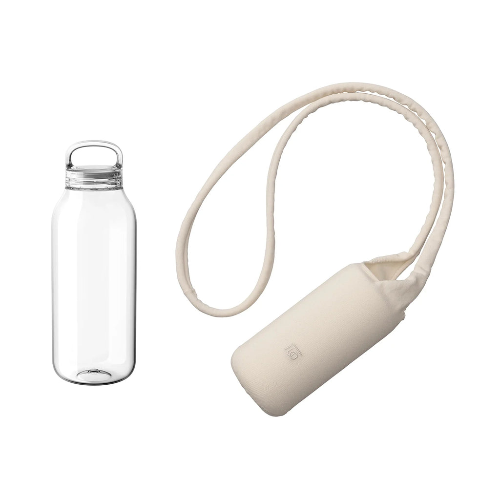 Kinto WATER BOTTLE 500ml + FUTO bottle sling bag ivory 0